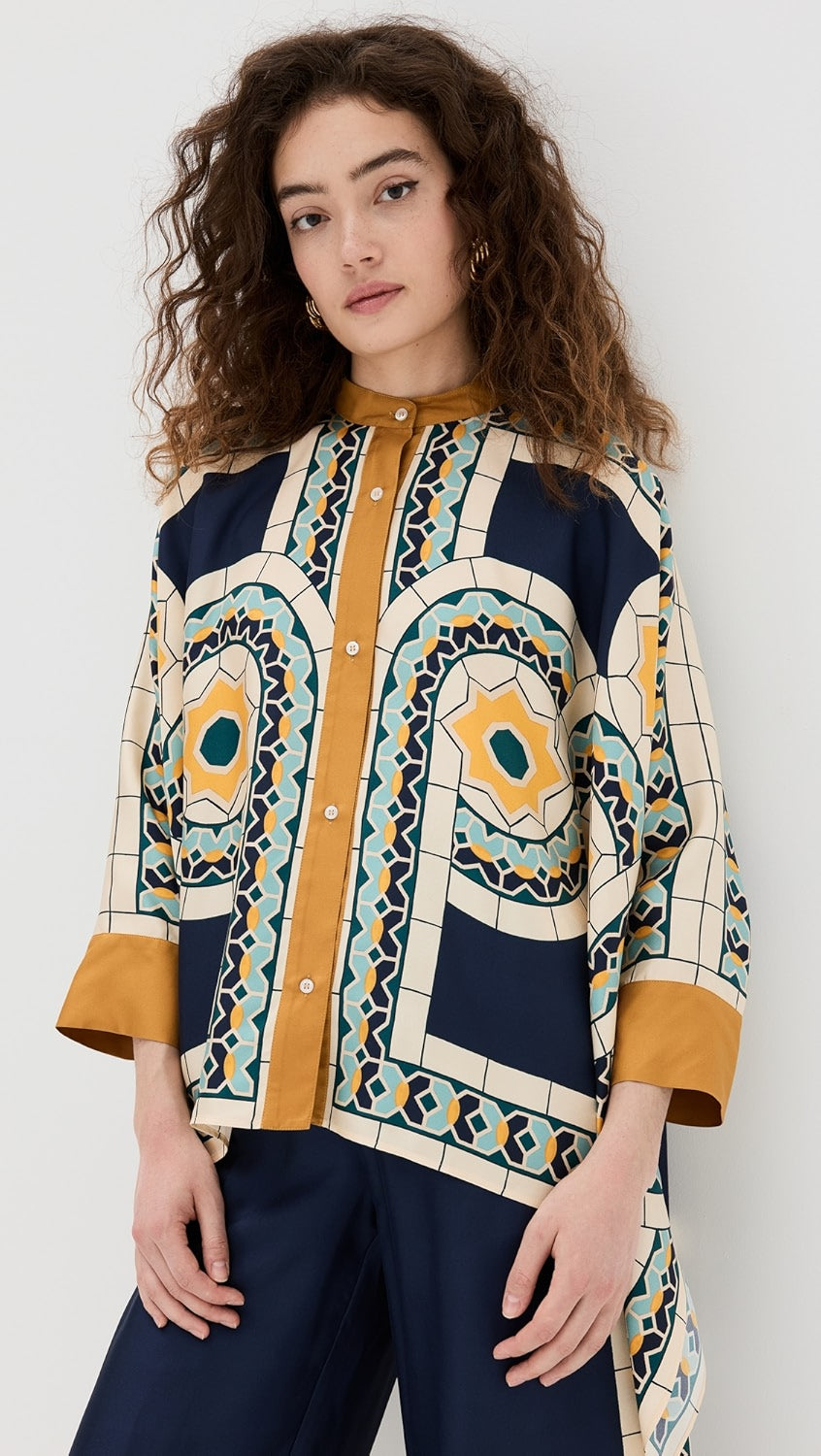 La Double J Foulard Shirt and Palazzo Co-Ord Set